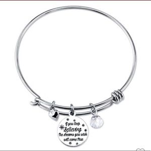 Cinderella Silver Bangle